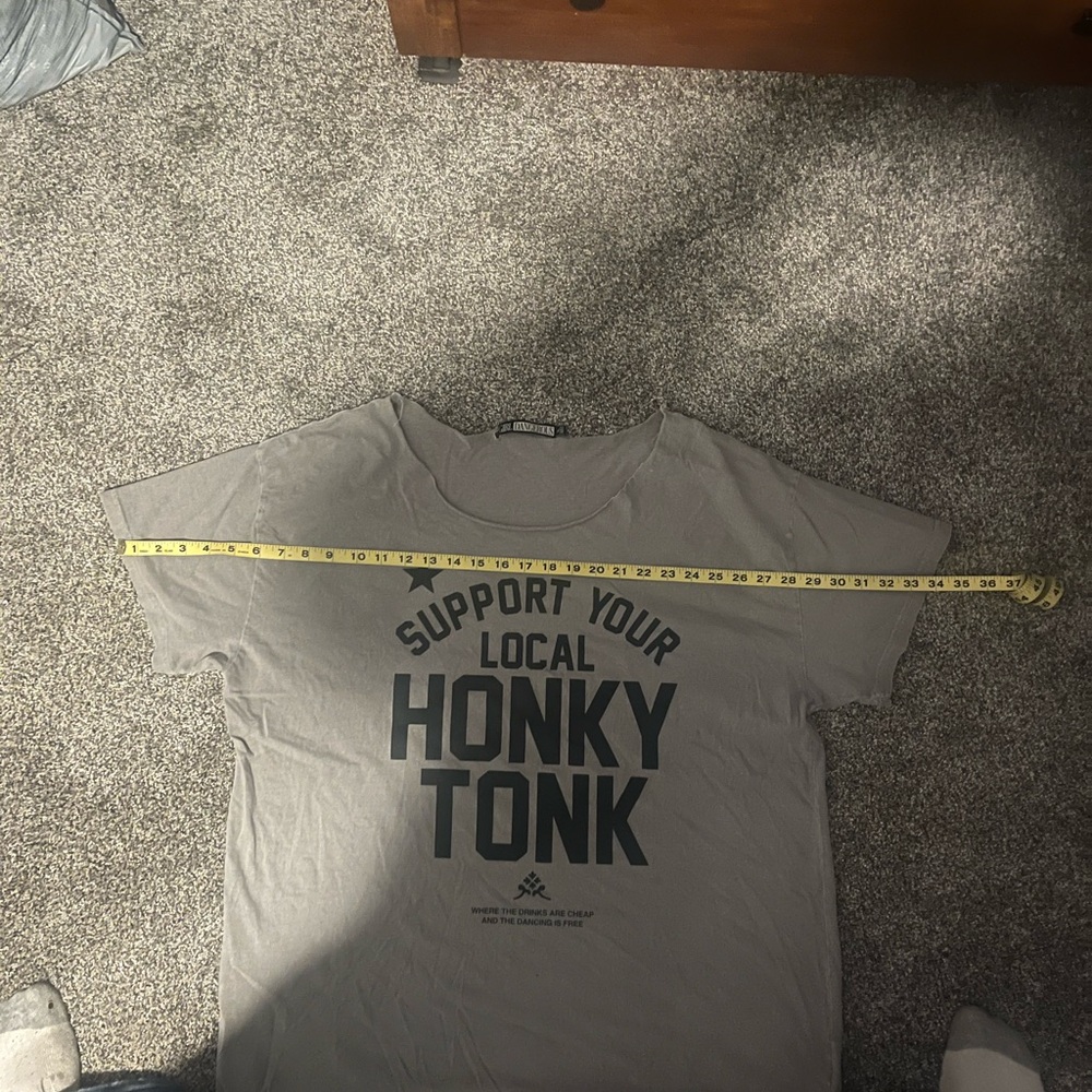 Support Your Local Honky Tonk Tan Tee - Picture 5 of 5